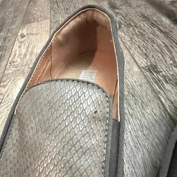 Fitflop Superskate Snake Gray Loafers size 6.5 comfort walking slip on sneaker - Picture 4 of 8